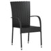 Set mobilier de grădină, 3 piese, negru, poliratan - WALTI WALTI