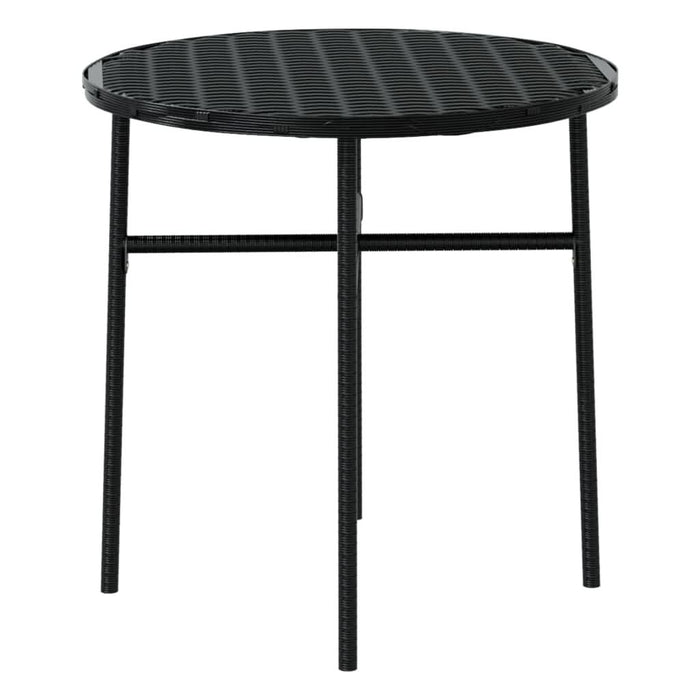 Set mobilier de grădină, 3 piese, negru, poliratan - WALTI WALTI
