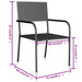 Set mobilier de grădină, 3 piese, negru, poliratan - WALTI WALTI
