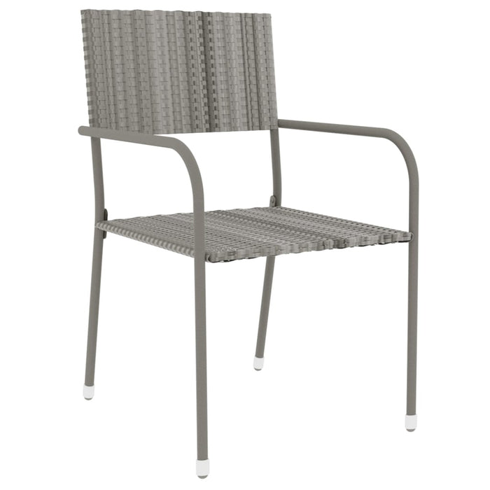 Set mobilier de grădină, 3 piese, gri, poliratan - WALTI WALTI