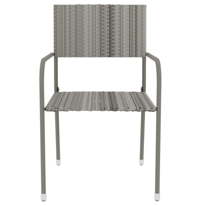 Set mobilier de grădină, 3 piese, gri, poliratan - WALTI WALTI