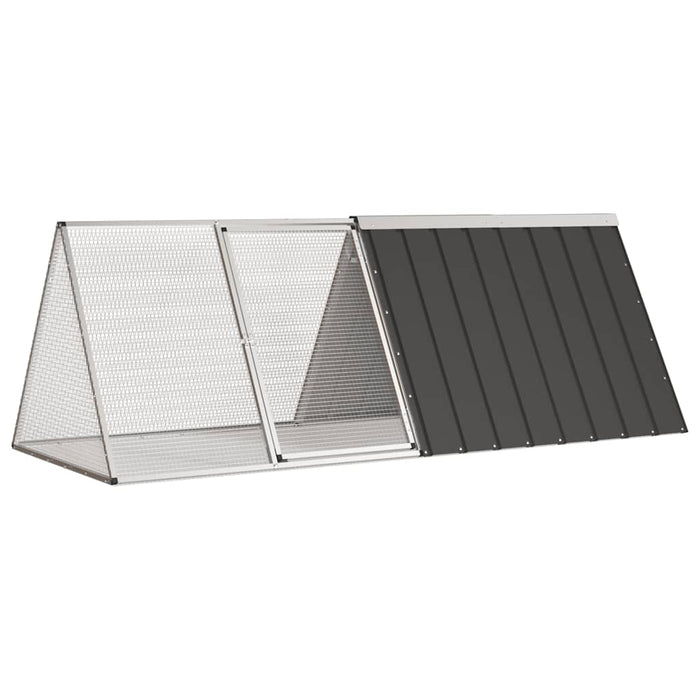 Cușcă pentru iepuri antracit 201,5x80,5x71 cm oțel galvanizat - WALTI WALTI