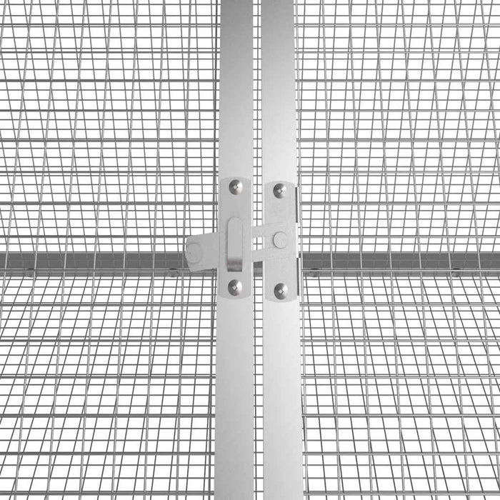 Cușcă pentru iepuri antracit 201,5x80,5x71 cm oțel galvanizat - WALTI WALTI