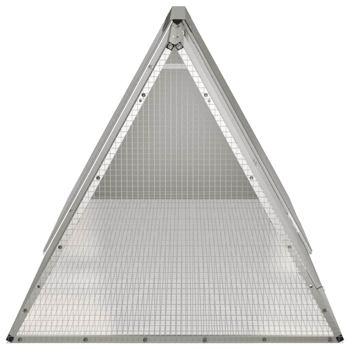 Cușcă pentru iepuri, gri, 201,5x80,5x71 cm, oțel galvanizat - WALTI WALTI