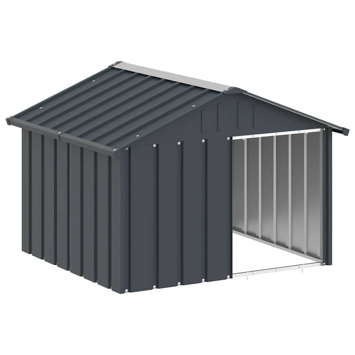 Casă pentru câini antracit 116,5x103x81,5 cm oțel galvanizat - WALTI WALTI