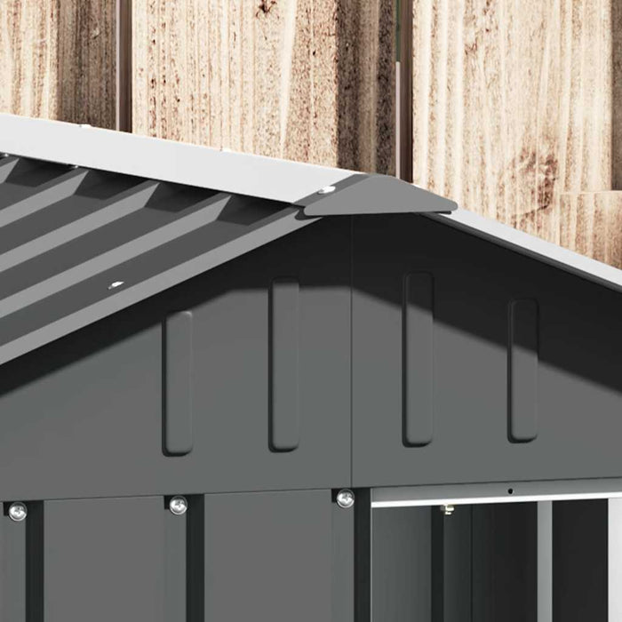 Casă pentru câini antracit 116,5x103x81,5 cm oțel galvanizat - WALTI WALTI