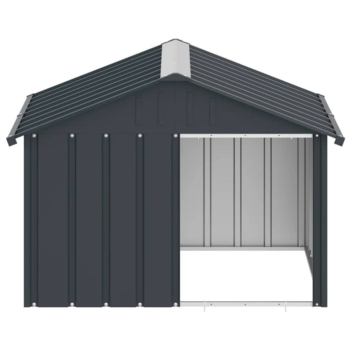 Casă pentru câini antracit 116,5x103x81,5 cm oțel galvanizat - WALTI WALTI