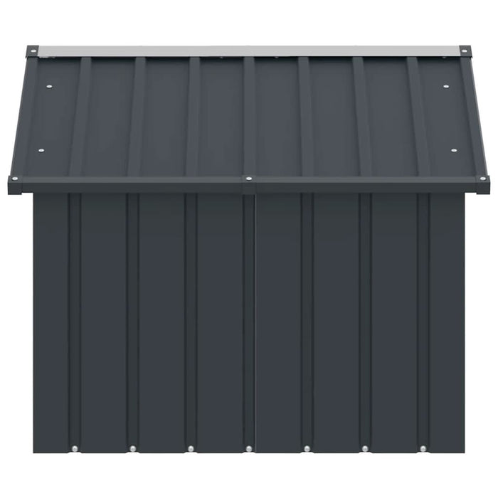 Casă pentru câini antracit 116,5x103x81,5 cm oțel galvanizat - WALTI WALTI
