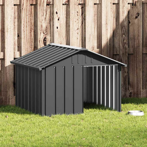 Casă pentru câini antracit 116,5x103x81,5 cm oțel galvanizat - WALTI WALTI