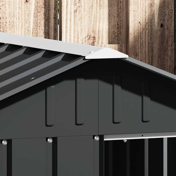 Casă pentru câini antracit 116,5x153x81,5 cm oțel galvanizat - WALTI WALTI