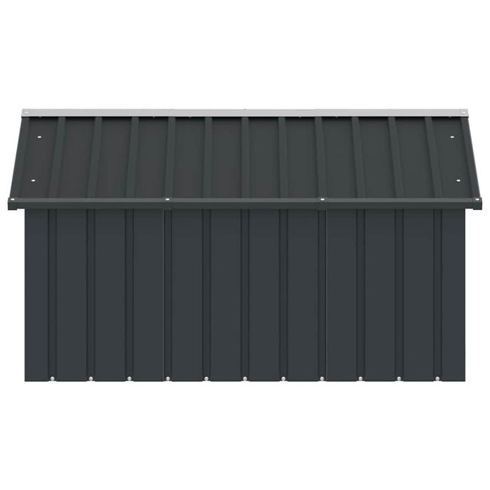 Casă pentru câini antracit 116,5x153x81,5 cm oțel galvanizat - WALTI WALTI