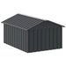 Casă pentru câini antracit 116,5x153x81,5 cm oțel galvanizat - WALTI WALTI