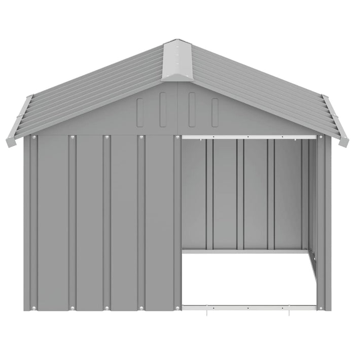 Casă pentru câini, gri, 116,5x103x81,5 cm, oțel galvanizat - WALTI WALTI