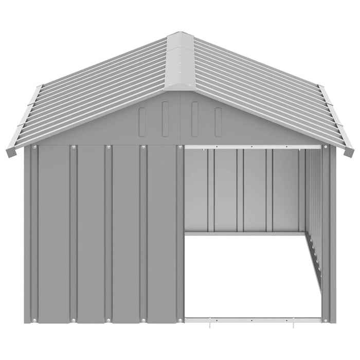 Casă pentru câini, gri, 116,5x153x81,5 cm, oțel galvanizat - WALTI WALTI