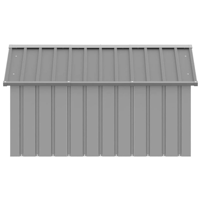 Casă pentru câini, gri, 116,5x153x81,5 cm, oțel galvanizat - WALTI WALTI