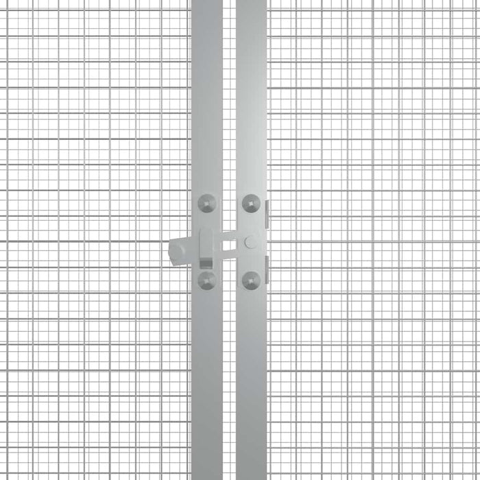 Coteț pentru păsări, gri, 200x91x100 cm, oțel galvanizat - WALTI WALTI