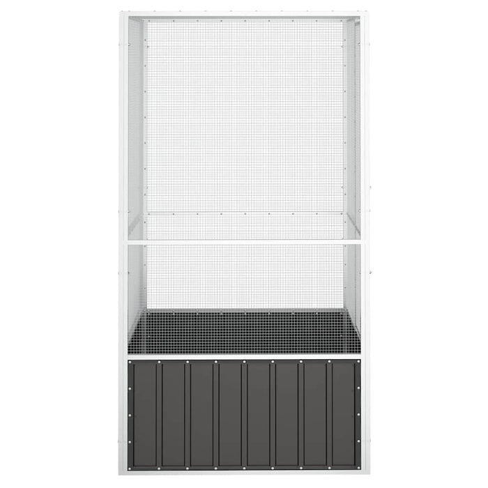 Colivie pentru păsări antracit 111x107x211,5 cm oțel galvanizat - WALTI WALTI