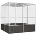 Colivie păsări antracit 213,5x217,5x211,5 cm oțel galvanizat - WALTI WALTI