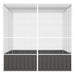 Colivie păsări antracit 213,5x217,5x211,5 cm oțel galvanizat - WALTI WALTI
