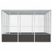 Colivie păsări antracit 302,5x324,5x211,5 cm cm oțel galvanizat - WALTI WALTI