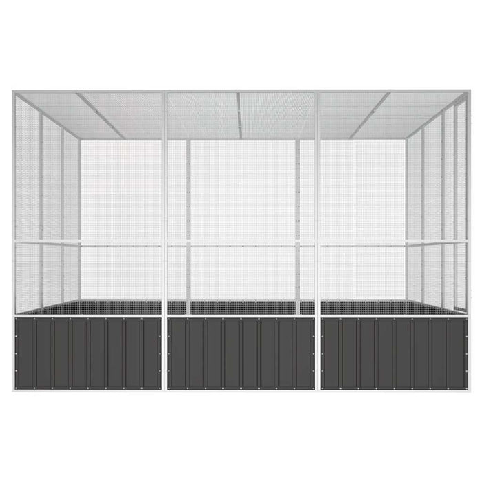 Colivie păsări antracit 302,5x324,5x211,5 cm cm oțel galvanizat - WALTI WALTI