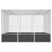 Colivie păsări antracit 302,5x324,5x211,5 cm cm oțel galvanizat - WALTI WALTI