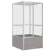 Colivie pentru păsări gri 111x107x211,5 cm oțel galvanizat - WALTI WALTI