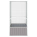 Colivie pentru păsări gri 111x107x211,5 cm oțel galvanizat - WALTI WALTI