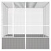 Colivie pentru păsări gri 213,5x217,5x211,5 cm oțel galvanizat - WALTI WALTI