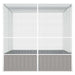 Colivie pentru păsări gri 213,5x217,5x211,5 cm oțel galvanizat - WALTI WALTI