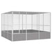 Colivie pentru păsări gri 302,5x324,5x211,5 cm oțel galvanizat - WALTI WALTI