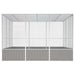 Colivie pentru păsări gri 302,5x324,5x211,5 cm oțel galvanizat - WALTI WALTI