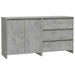 Servante, 2 piese, gri beton, lemn prelucrat - WALTI WALTI