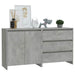 Servante, 2 piese, gri beton, lemn prelucrat - WALTI WALTI
