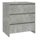 Servante, 2 piese, gri beton, lemn prelucrat - WALTI WALTI
