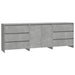 Servante, 3 piese, gri beton, lemn prelucrat - WALTI WALTI