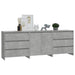 Servante, 3 piese, gri beton, lemn prelucrat - WALTI WALTI