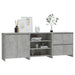 Servante, 3 piese, gri beton, lemn prelucrat - WALTI WALTI