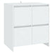 Servante, 2 buc., alb, 70x41x75 cm, lemn prelucrat - WALTI WALTI