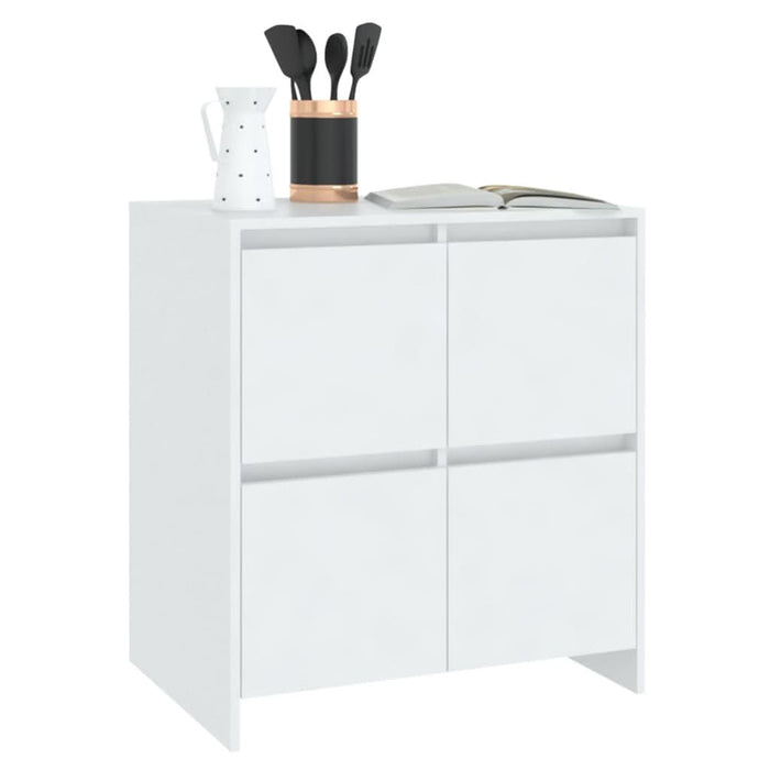 Servante, 2 buc., alb, 70x41x75 cm, lemn prelucrat - WALTI WALTI