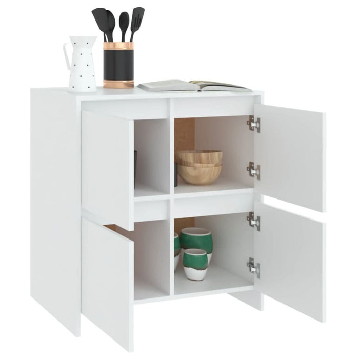 Servante, 2 buc., alb, 70x41x75 cm, lemn prelucrat - WALTI WALTI