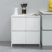 Servante, 2 buc., alb, 70x41x75 cm, lemn prelucrat - WALTI WALTI