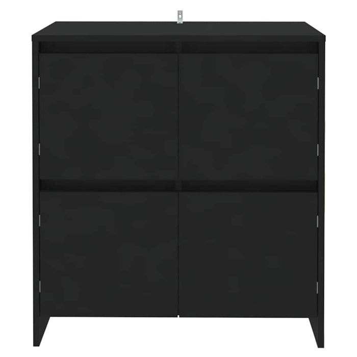 Servante, 2 buc., negru, 70x41x75 cm, lemn prelucrat WALTI