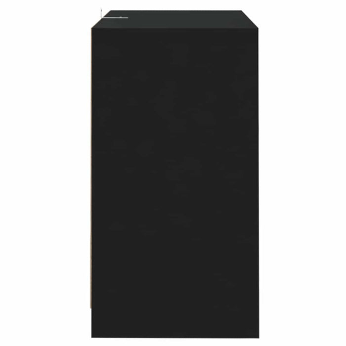 Servante, 2 buc., negru, 70x41x75 cm, lemn prelucrat WALTI