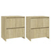 Servante, 2 buc., stejar sonoma, 70x41x75 cm, lemn prelucrat - WALTI WALTI