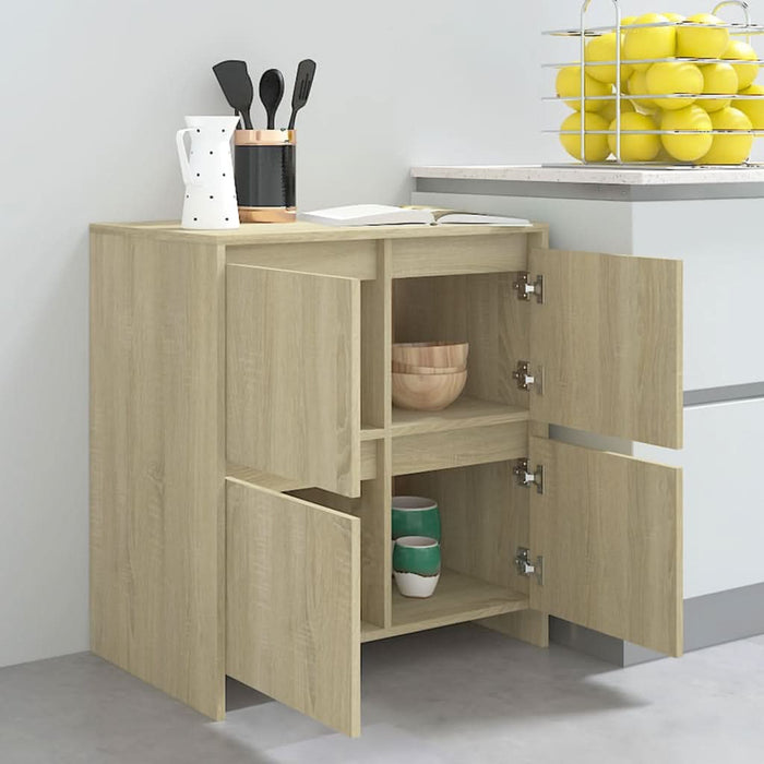 Servante, 2 buc., stejar sonoma, 70x41x75 cm, lemn prelucrat - WALTI WALTI