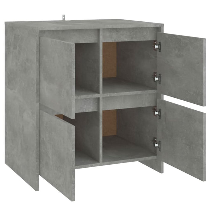 Servante, 2 buc., gri beton, 70x41x75 cm, lemn prelucrat - WALTI WALTI