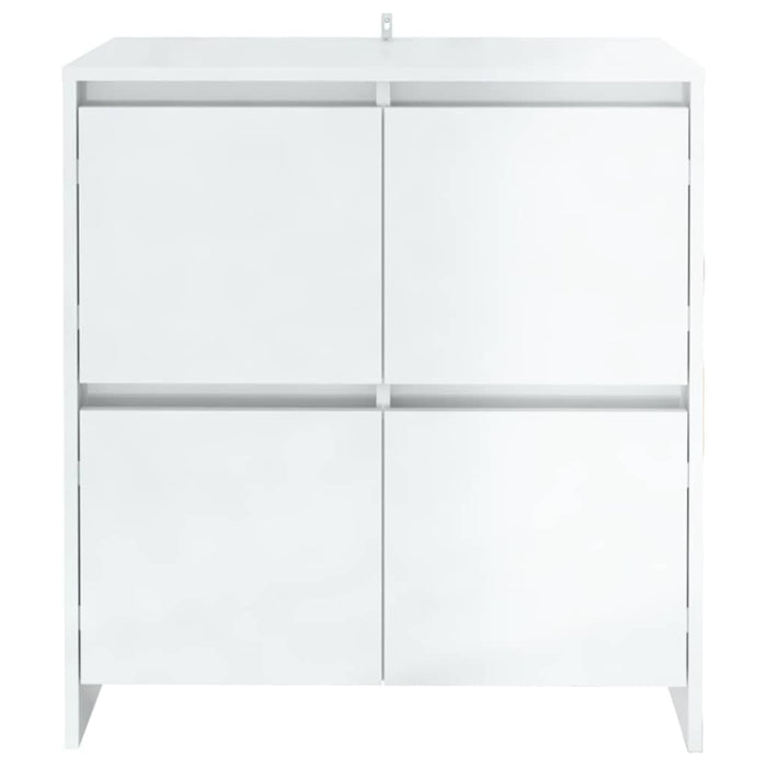 Servante, 2 buc., alb extralucios, 70x41x75 cm, lemn prelucrat WALTI