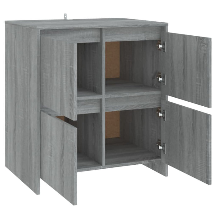 Servante, 2 buc, stejar sonoma gri, 70x41x75 cm, lemn prelucrat - WALTI WALTI