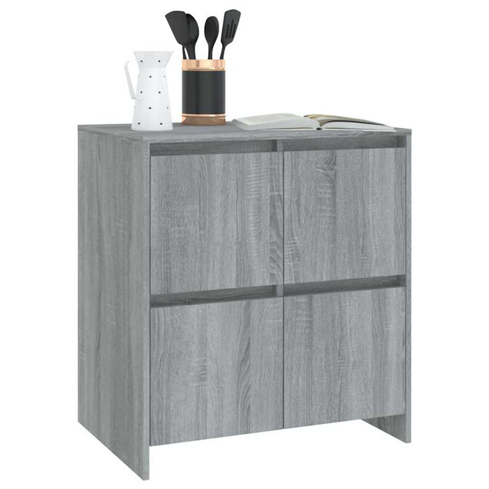 Servante, 2 buc, stejar sonoma gri, 70x41x75 cm, lemn prelucrat - WALTI WALTI